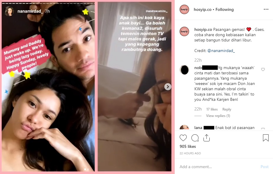 Ingin Malas-malasan, Cara ‘Nyeleneh’ Andrew White Manja ke Nana Mirdad Bikin Gemas Abis