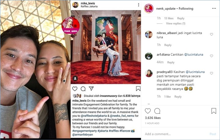 mike luwis mengumumkan pertunangan, lucinta luna diminta bersabar