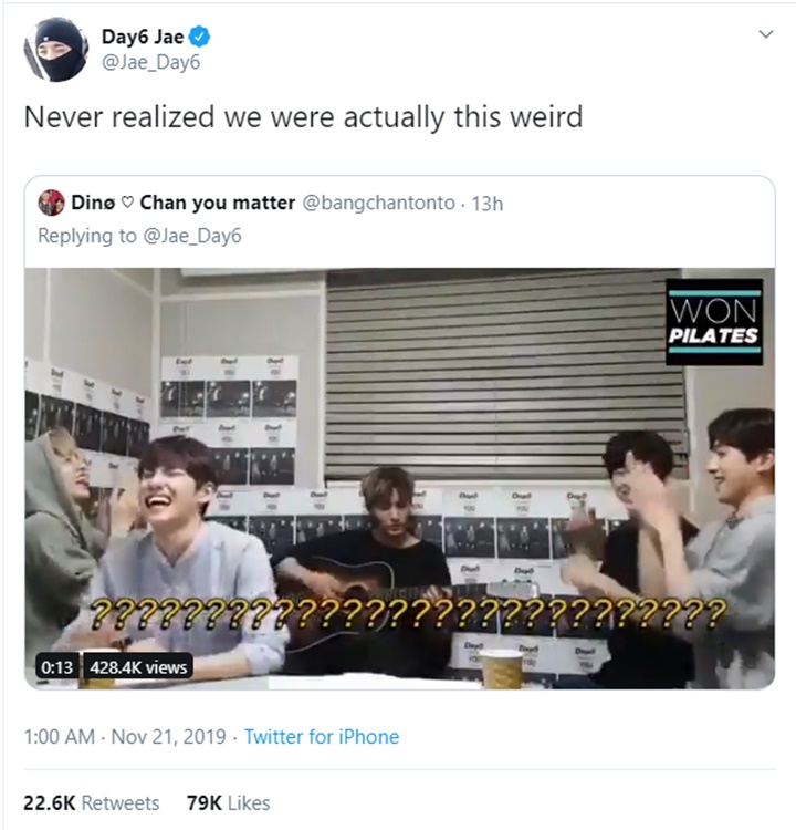 Jae DAY6 balas penggemar