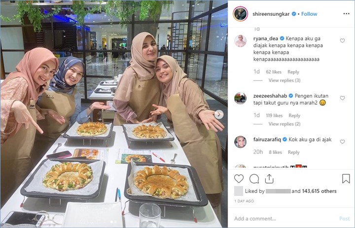 koemntar sederet selebriti karena tidak diajak shireen sungkar