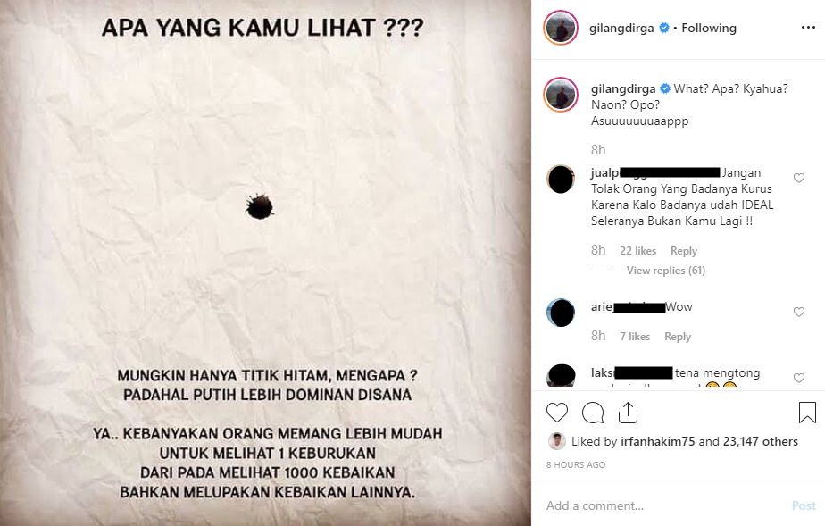 Artis Lain Sibuk Cecar Agnez Mo, Gilang Dirga Justru Beri Dukungan \'Terselubung\'?