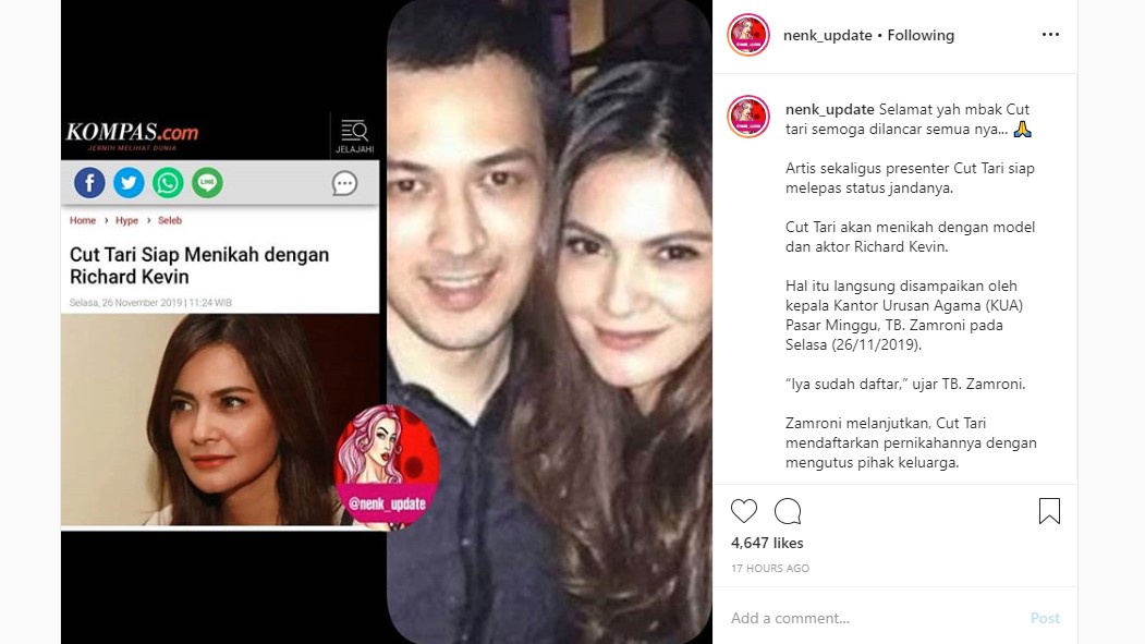 Cut Tari Bakal Segera Dipersunting Richard Kevin, Luna Maya \'Korban\' Ariel Diharapkan Menyusul