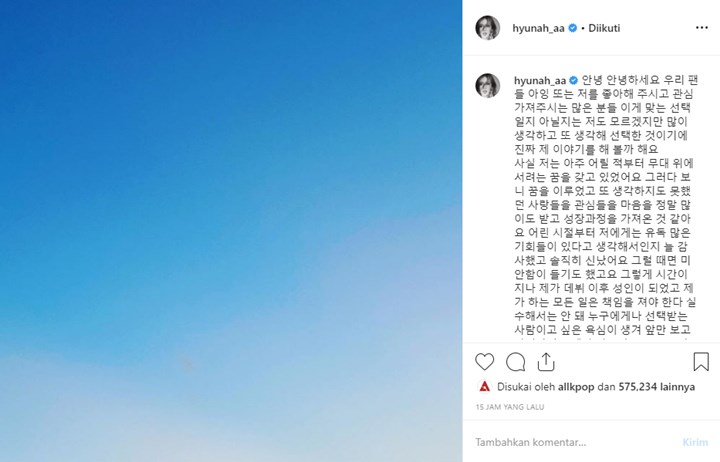 Takut Kehilangan Job Manggung, Hyuna Eks 4Minute Akui Sempat Tutupi Penyakitnya