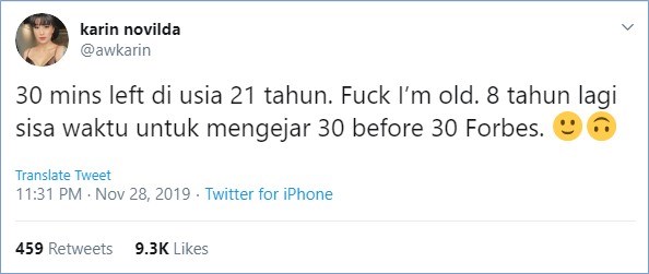 awkarin mengingatkan soal ulang tahun