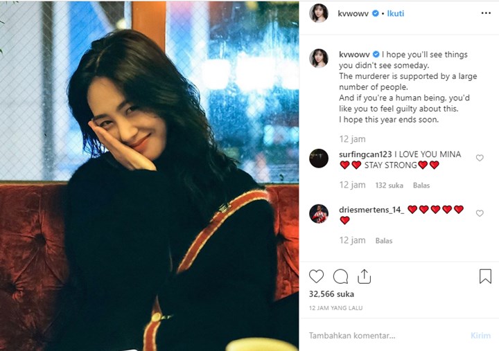 Mina Eks AOA Unggah Postingan Misterius, Kata \'Pembunuh\' Sukses Bikin Khawatir Penggemar