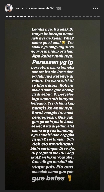 ‘Disudutkan’ Anak Barbie Kumalasari di Vlog Uya Kuya, Nikita Mirzani Kuak Sebuah Kejanggalan?