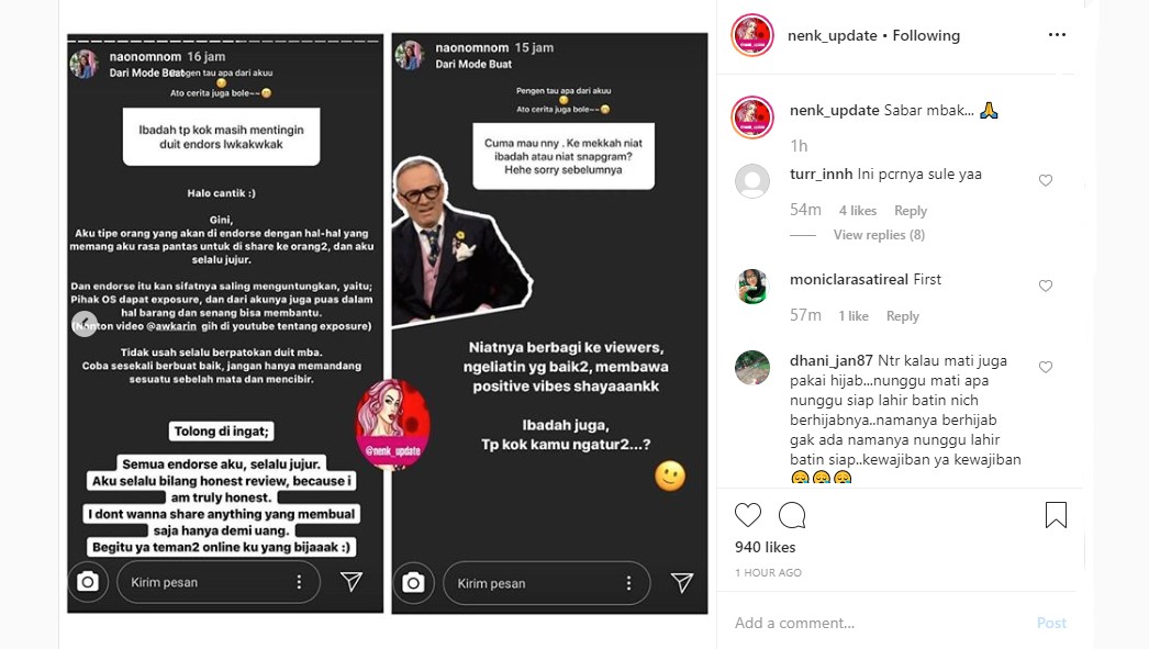 Dikritik Soal Ibadah dan Hijab, Naomi Zaskia Beri Jawaban Kalem Malah Dapatkan Respons Miring?
