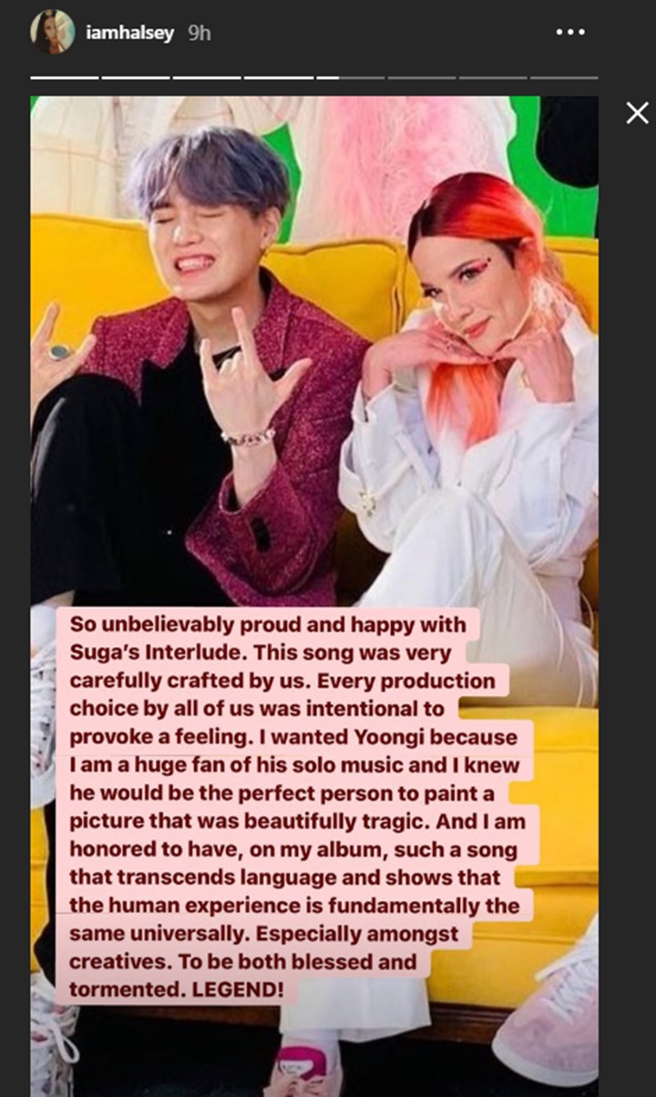 Suga dan Halsey