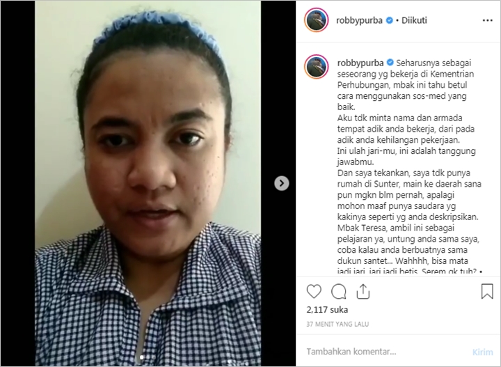 Dituduh Buat Orderan Palsu, Robby Purba Ungkap Pelaku Ternyata Bekerja di Kementerian Perhubungan