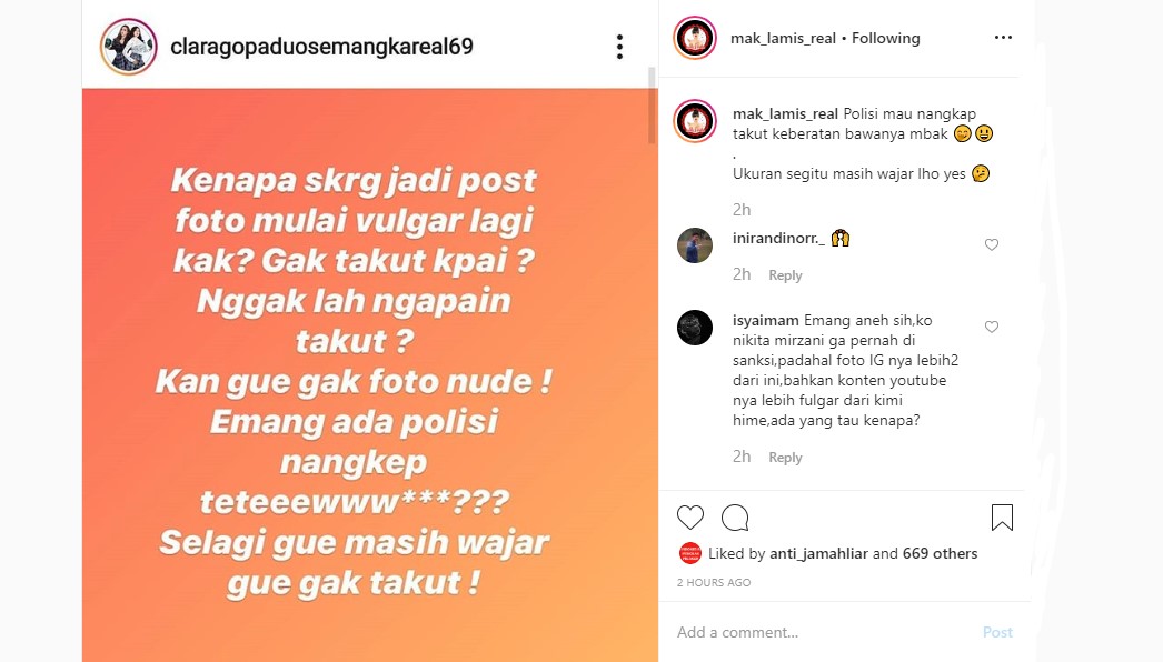 Diperingati Soal Teguran KPAI Gegara Makin Vulgar, Clara Duo Semangka Malah \'Ngelawak\'