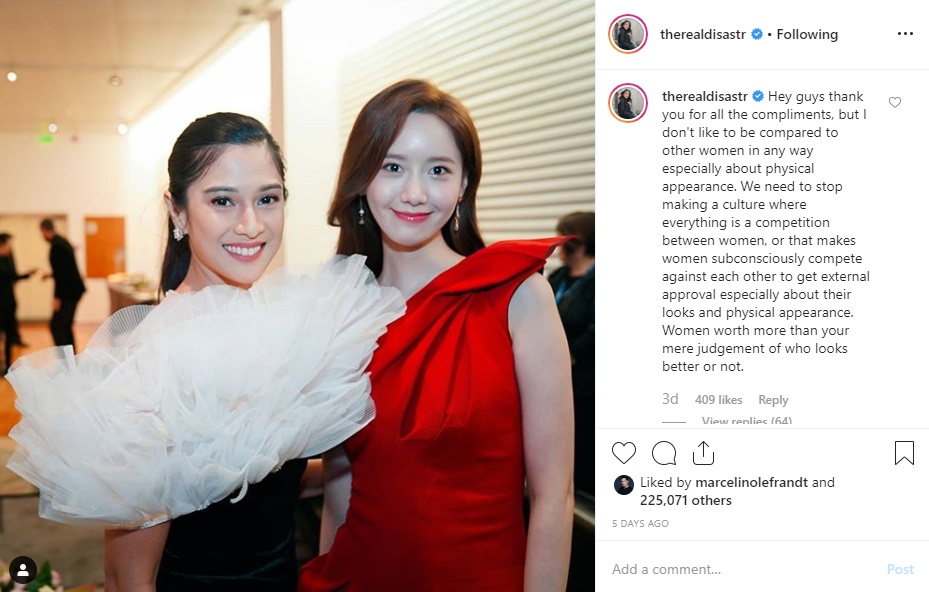 Dian Sastro Beri Tanggapan Mengejutkan Usai Paras Cantik Disebut Tak Kalah Saing dari Yoona SNSD