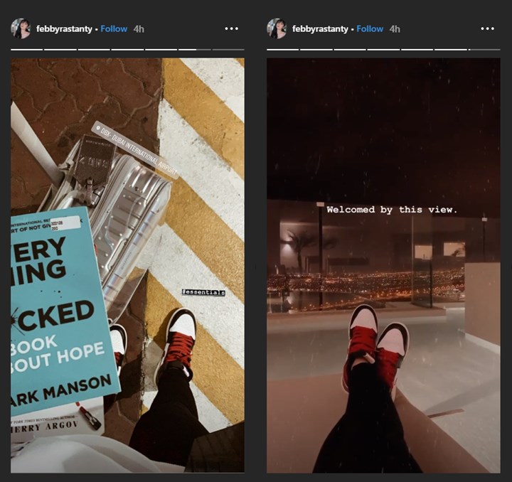 febby rastanty liburan di dubai