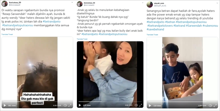 Tak Terima Betrand Peto Dibully, Fans Ruben Onsu Bela Lewat Tagar Ini di Twitter