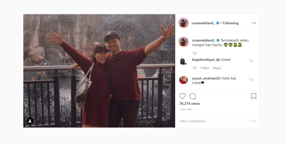 Rosa Meldianti \'Gatot\' Bikin Baper Kala Bagikan Momen Manis Ini dengan Sang Kekasih, Kenapa?