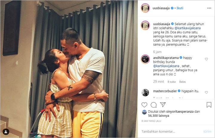 Beri Ucapan Ulang Tahun Ke Istri Tercinta, Pesan Uus Bikin Ngakak