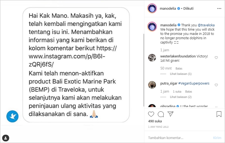 \'Sentil\' Soal Ekspolitasi Satwa, Manohara Ungkap Klarifikasi Dari Penyedia Jasa Online