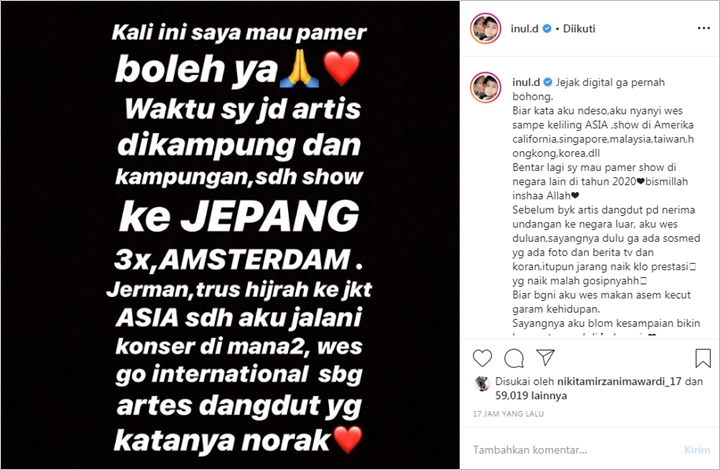 Dibilang Penyanyi Norak, Inul Daratista Pamer Prestasi dan Kekayaan