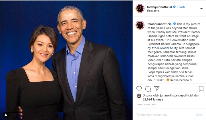 arah Quinn Asyik Ngobrol dengan Mantan Presiden Barack Obama, Sampai Kena Tegur Paspampres