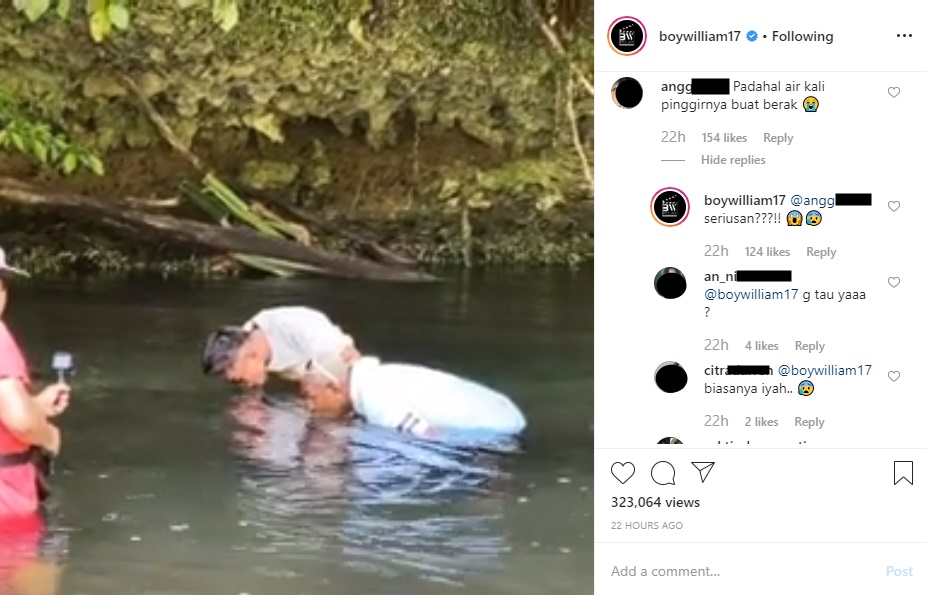 Minum Air Kali, Boy William Belajar Rendah Hati Malah Picu Kontroversi