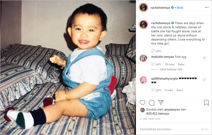 Pajang Potret Masa Kecil, Rachel Vennya Cerita Perjuangannya