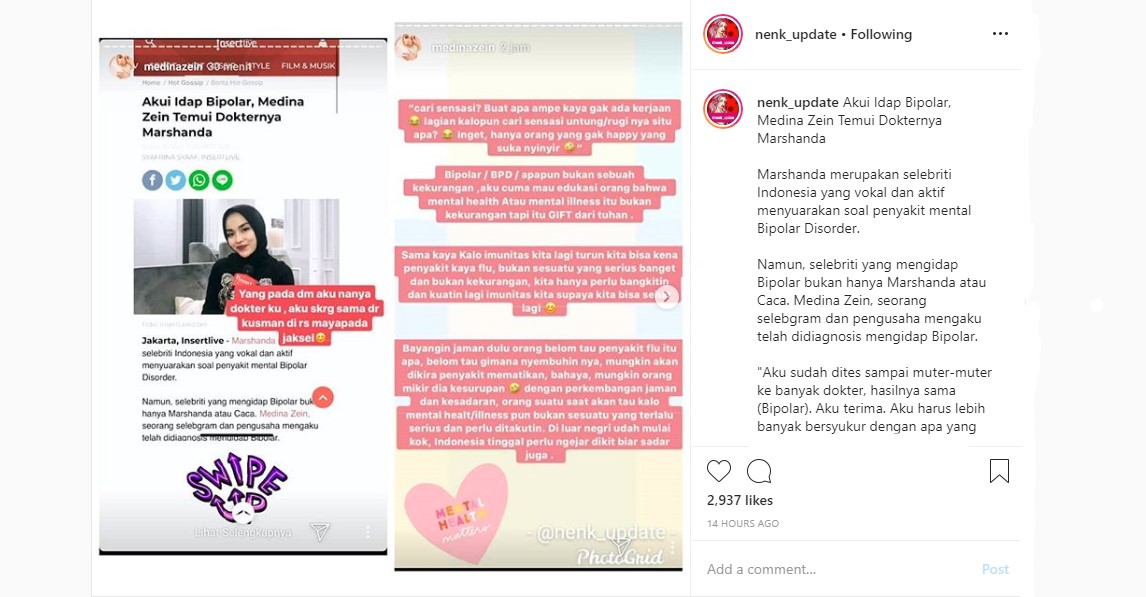 Pengakuan Idap Bipolar Mendadak Dituduh Cari Sensasi, Medina Zein Langsung Beri \'Tamparan\' Keras