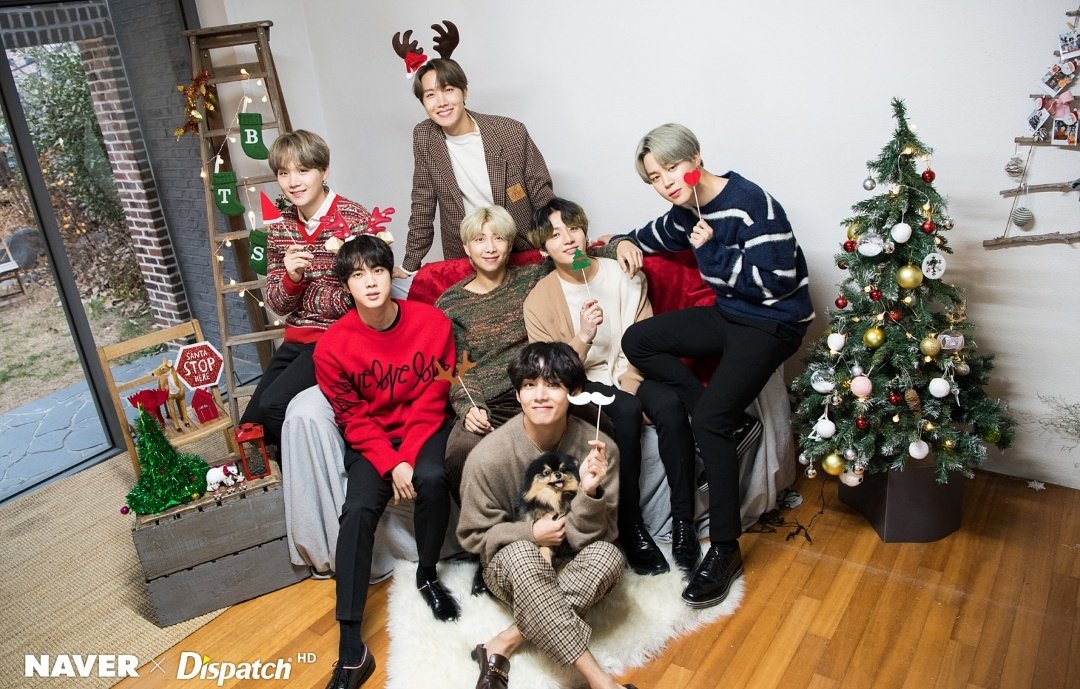 Terlalu Gemas, Lucunya Si Imut Yeontan Gabung Pemotretan Natal Bareng BTS
