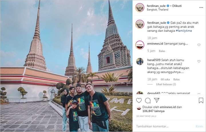 Liburan Ke Thailand Bareng Anak, Sule Ungkap Pesan Ini