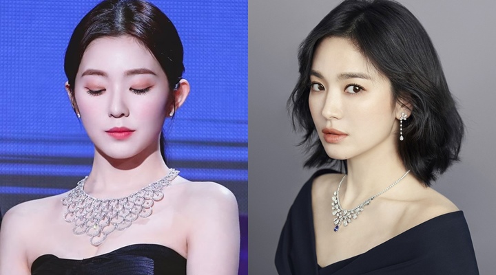 Bertabur Berlian, Intip Cantiknya Irene Red Velvet Pakai Kalung Lebih Mahal Dari Song Hye Kyo