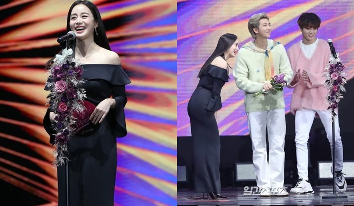Hadiri GDA 2020, Kim Tae Hee Ungkap Boy Grup Terkenal Ini Yang Membuatnya Semangat