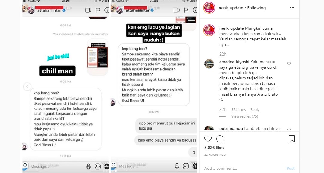 Atta Halilintar \'Labrak\' Akun Penuding \'Ngemis\' Endorse Biaya Trip ke Amrik, Tuai Reaksi Mengejutkan