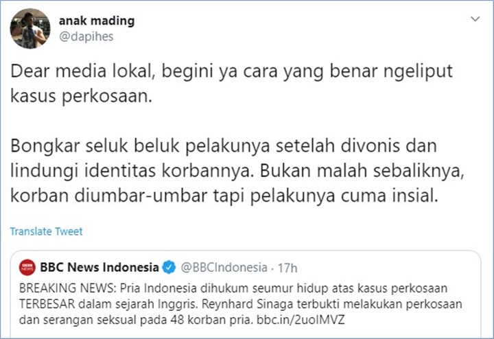 ernest prakasa dan hanung bramantyo retweet cuitan warganet