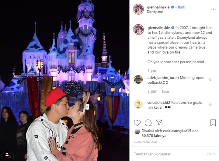 Glenn Alinskie Cium Mesra Chelsea Olivia di Disneyland, Netter Salah Fokus Sama Hal Ini