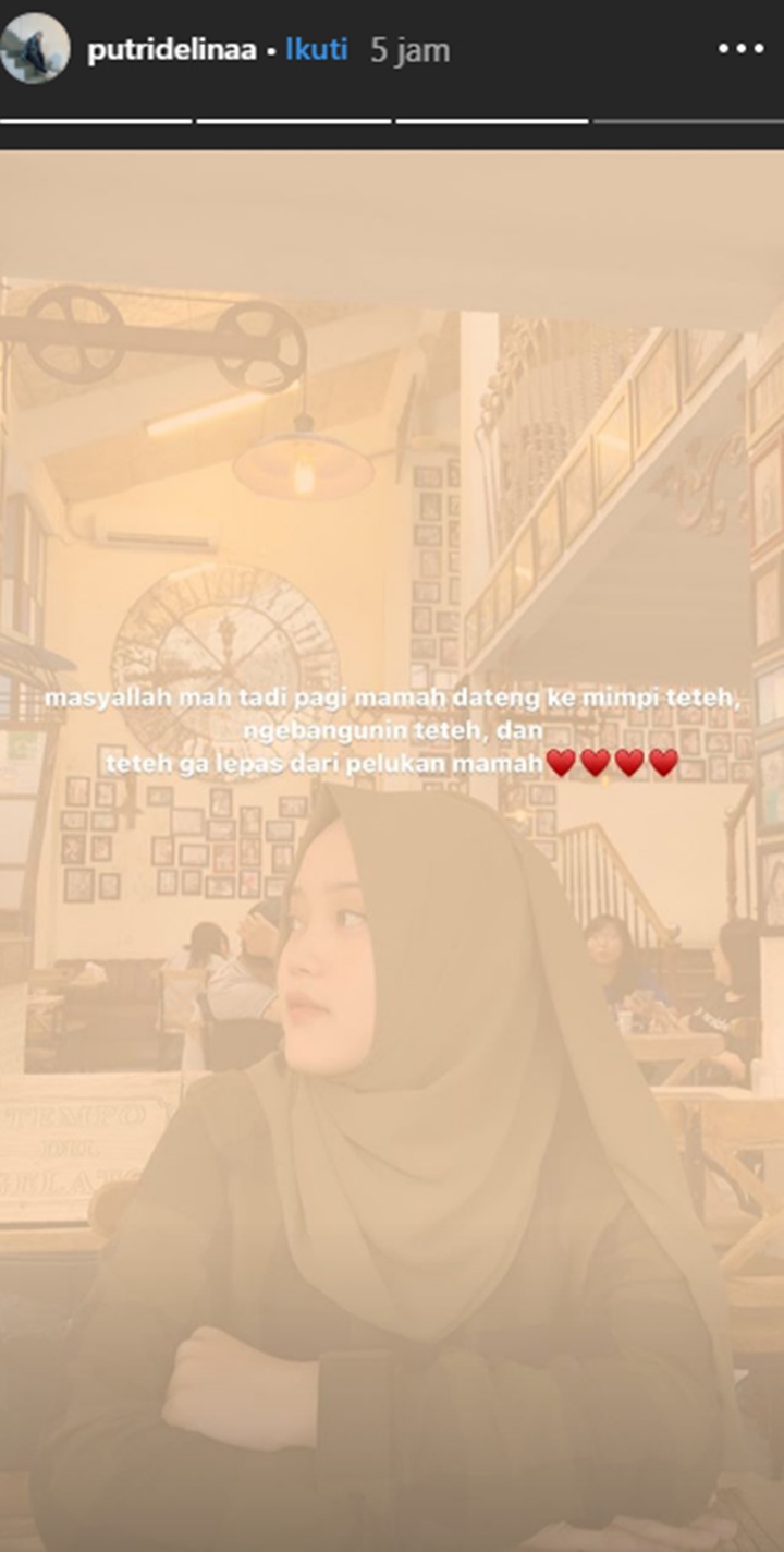 Tak Hanya Rizky Febian, Putri Delina Akui Juga Didatangi Almarhumah Lina Lewat Mimpi