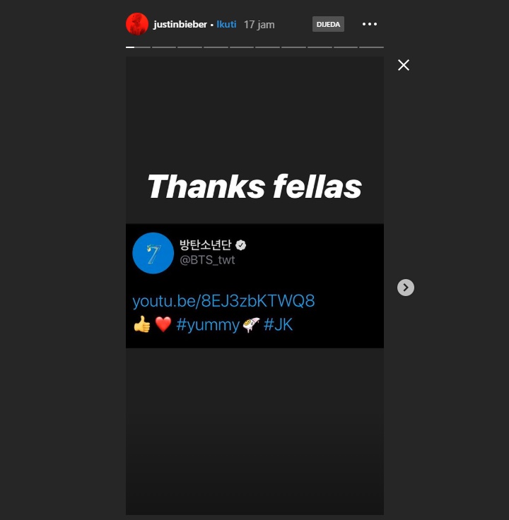 Promosikan Single Terbaru, Justin Bieber Ucapkan Terima Kasih Pada Jungkook BTS