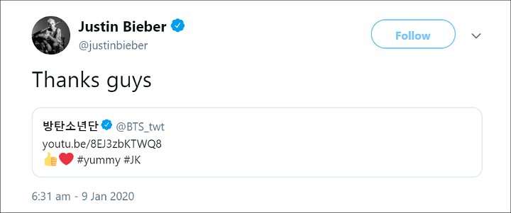 Promosikan Single Terbaru, Justin Bieber Ucapkan Terima Kasih Pada Jungkook BTS