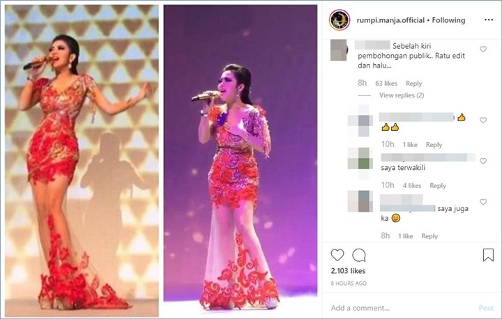 syahrini dituding suka mengedit foto
