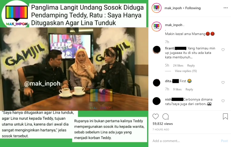 Suami Lina Terus Jadi Sorotan, Paranormal Ini Undang Sosok Diduga ‘Pendamping’ Teddy