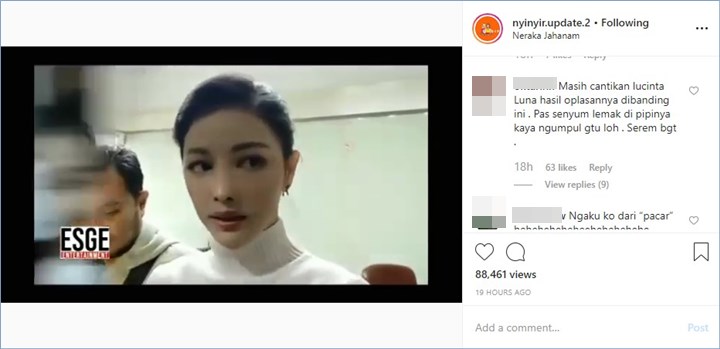 lucinta luna dibandingkan dengan siwi sidi