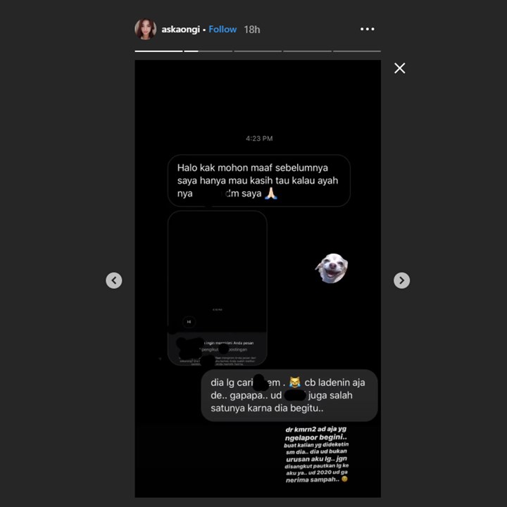 aska ongi bagikan cerita netter