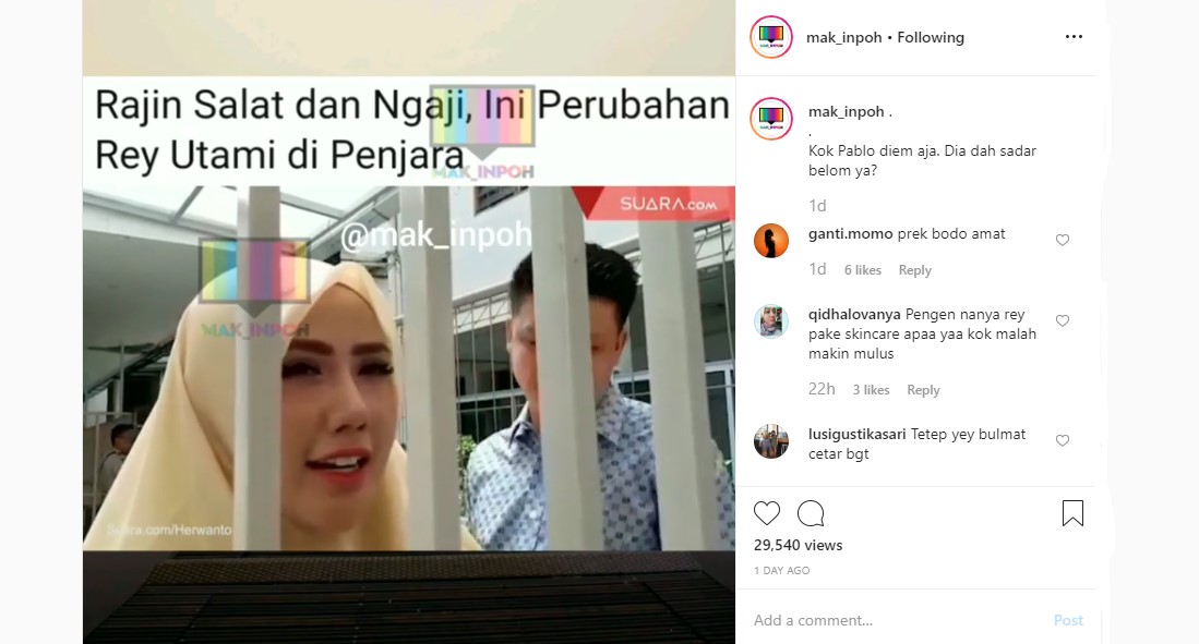 Rey Utami Ngaku Kini Rajin Salat dan Mengaji, Penampilan \'Cetar\' Justru Bikin Salfok