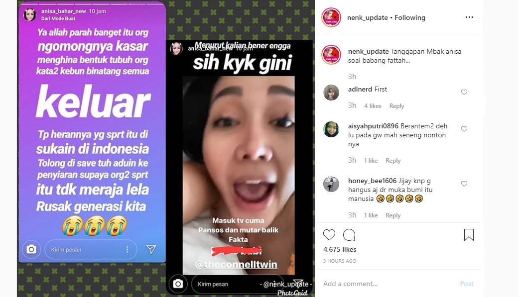 Lucinta Luna Samakan Keanu Cs dengan Binatang, Annisa Bahar Ngaku Miris Malah Direspons Begini