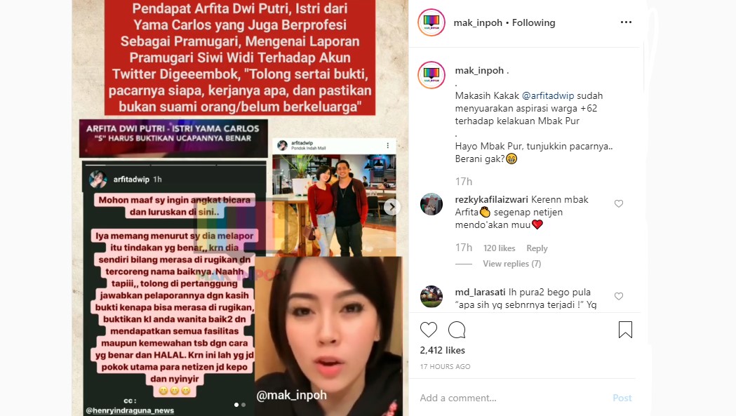 Enggan Nama Pramugari Terus Tercoreng, Istri Yama Carlos Desak Siwi Sidi Beber Bukti dan Pasangan
