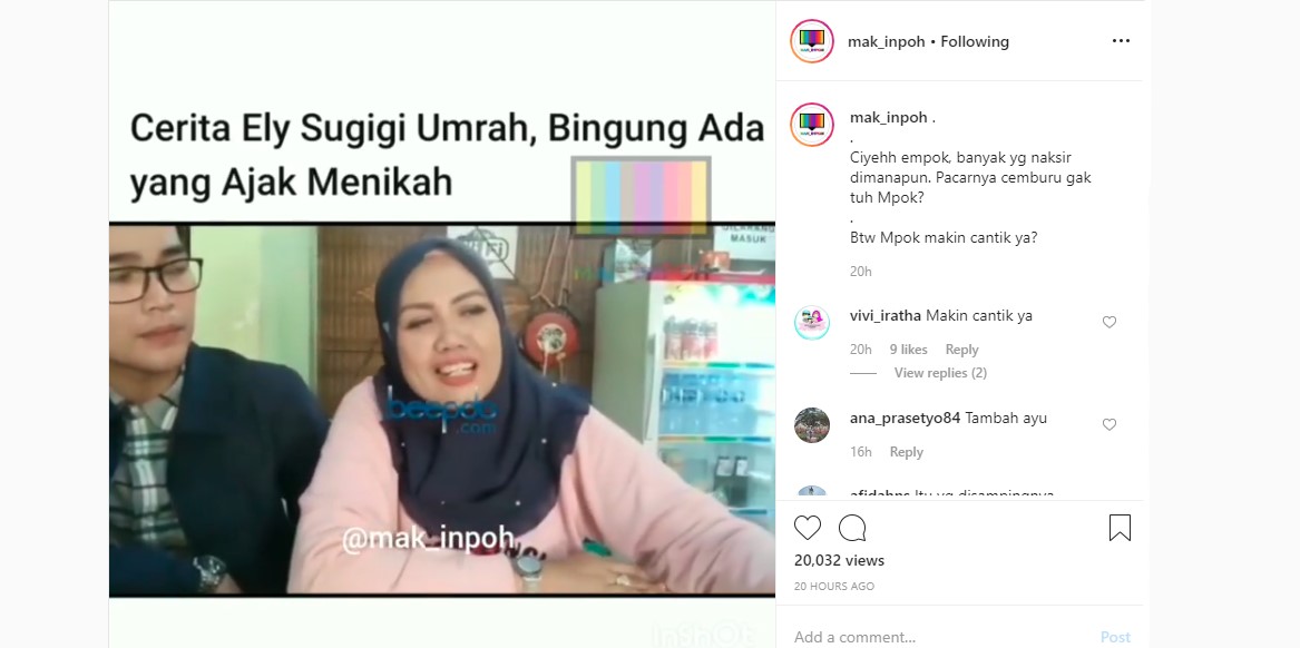 Ely Sugigi Curhat 3 Pria Asing Melamar Saat Umrah, Ekspresi Sang Kekasih Justru Curi Perhatian
