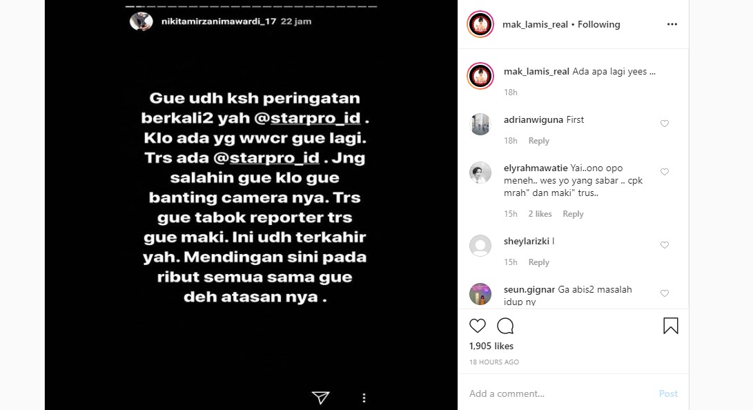 Nikita Mirzani Beri Teguran Hingga Ancaman Mengerikan Ini, ke Andhika Pratama Lagi?