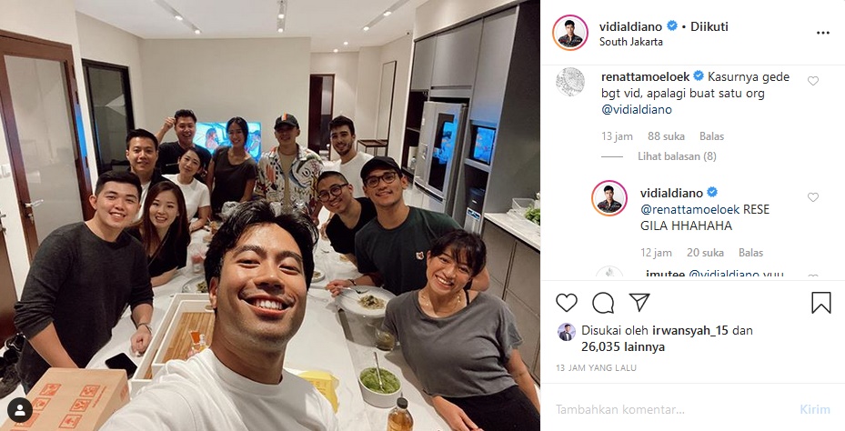 Vidi Aldiano Rayakan Rumah Baru, Komentar Resek Cheff Renatta Bikin Mikir