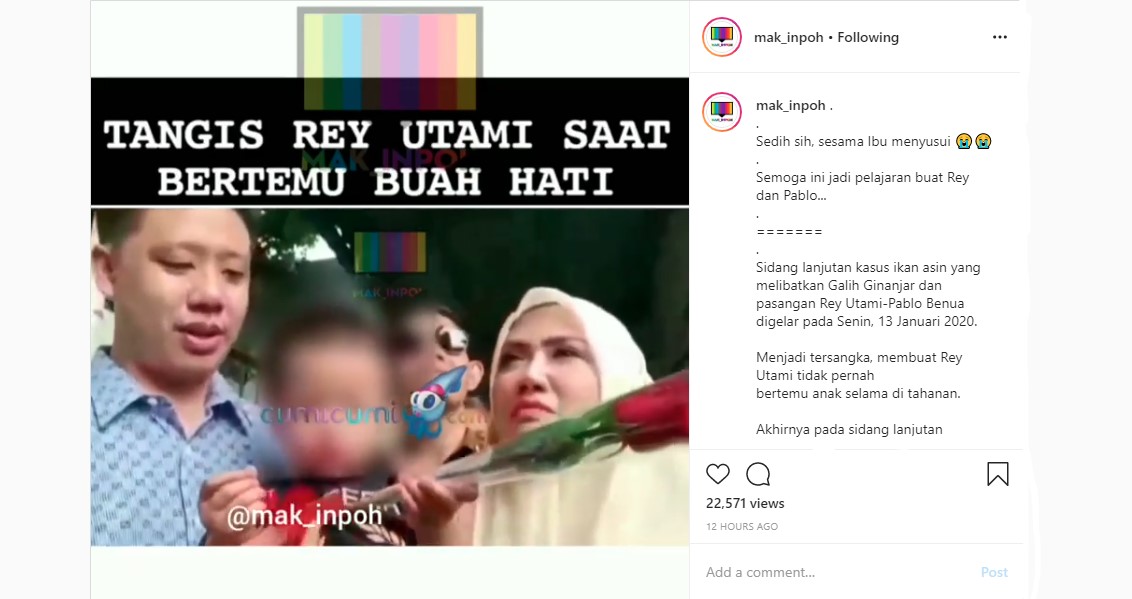 Tangis Rey Utami Pecah Saat Bertemu Anak, Cacian Justru Makin Bertebaran?