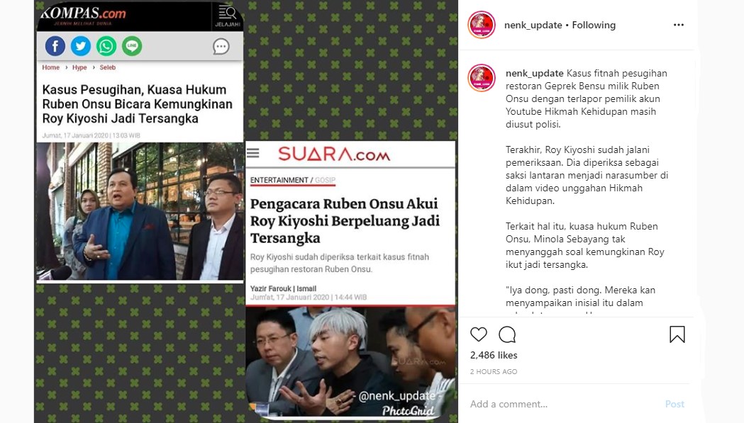 Roy Kiyoshi Berpeluang Jadi Tersangka di Kasus Dugaan Pesugihan Ruben Onsu, Disambut Pro Kontra