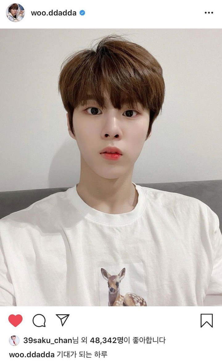 Sakura menyukai foto Kim Wooseok