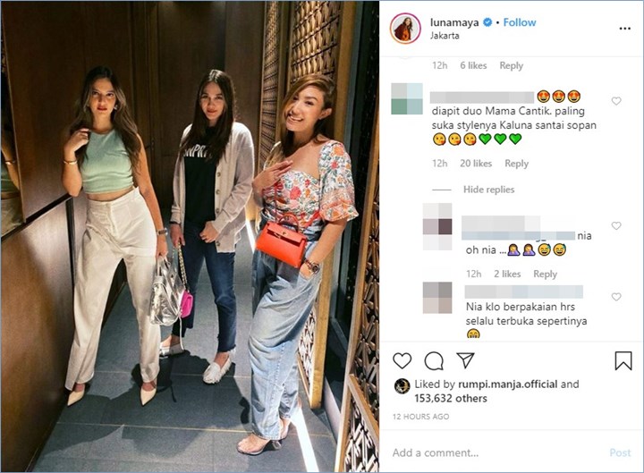 busana luna maya dipuji