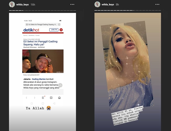 Dituding Pansos, DJ Wilda Keys Malah Pede Sebut Diri Calon Istri Gading Marten